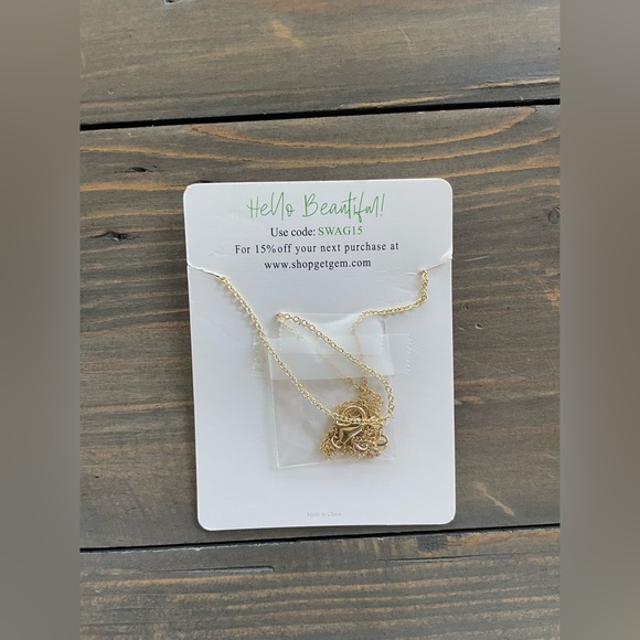 New in Package Get Gem Triangular Necklace. - Picture 3 of 3